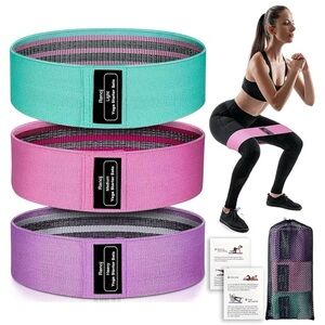 Women's Resistance Bands Set - Pink, Purple, Green